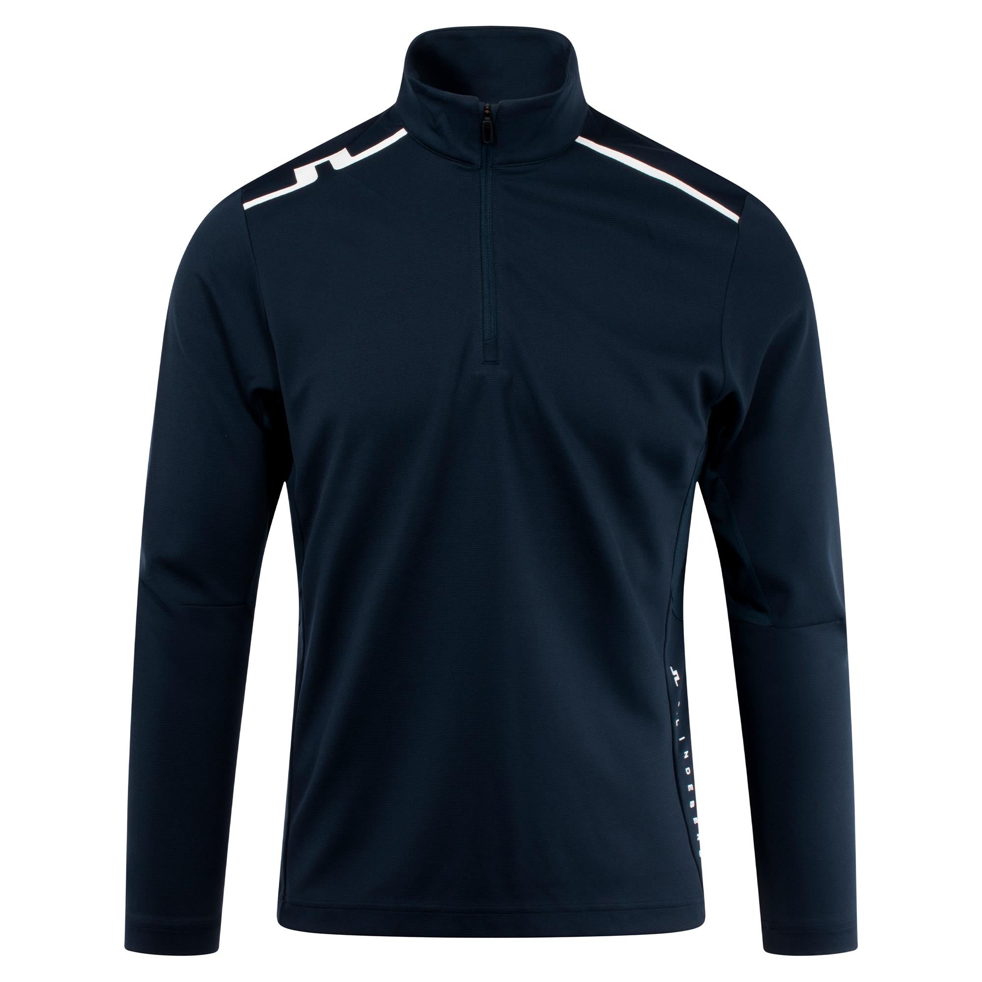 J Lindeberg Leon Quarter Zip Mens Golf Mid Layer Navy